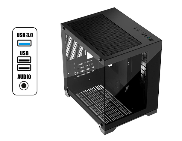 CASE ATX MOD IST PLAYER MV5-TP – Vidrio templado (sin fuente)